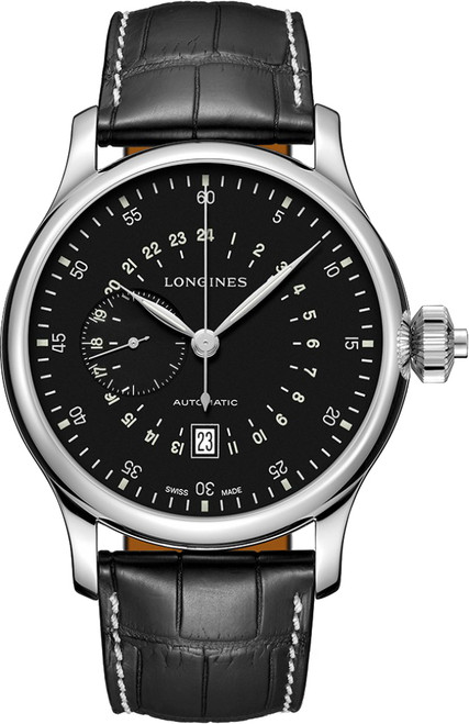 LONGINES Heritage Automatic Black Dial Men'S Watch L2.797.4.53.0 Image 1 LONGINES Heritage Automatic Black Dial Men'S Watch L2.797.4.53.0 Image 1