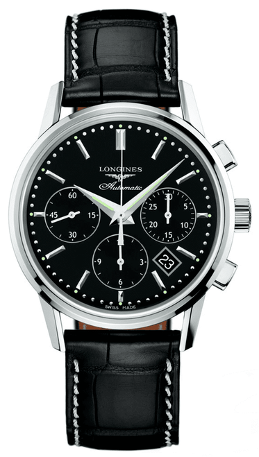 LONGINES Heritage Chronograph Black Dial Men'S Watch L2.749.4.52.0 Image 1