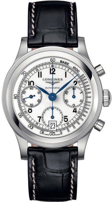 LONGINES Heritage Silver Dial Men'S Automatic Chronograph Watch L2.768.4.13.2 Image 1
