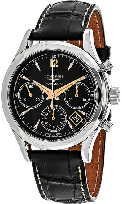 LONGINES Heritage Chronograph Automatic Men'S Luxury Watch L2.750.4.96.0 Image 1