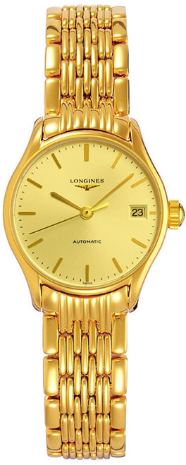 LONGINES Lyre Champagne Dial Automatic Women'S Watch L4.360.2.32.8 Image 1