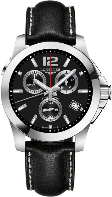 LONGINES Conquest Quartz Chronograph 41Mm Men'S Watch L3.702.4.56.3 Image 1 LONGINES Conquest Quartz Chronograph 41Mm Men'S Watch L3.702.4.56.3 Image 1