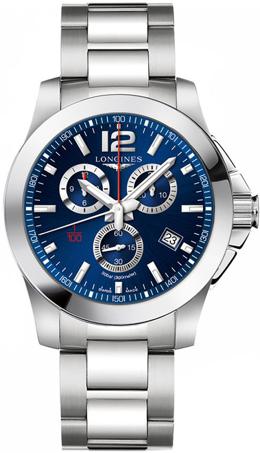 LONGINES Conquest Blue Dial Men'S Sport Watch L3.800.4.96.6 Image 1 LONGINES Conquest Blue Dial Men'S Sport Watch L3.800.4.96.6 Image 1
