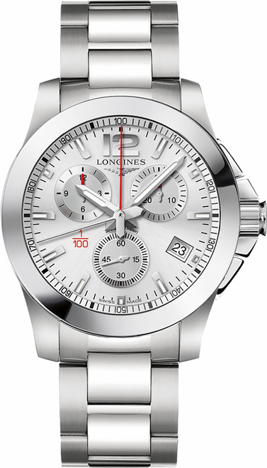 LONGINES Conquest Silver Dial Men'S Watch L3.700.4.76.6 Image 1