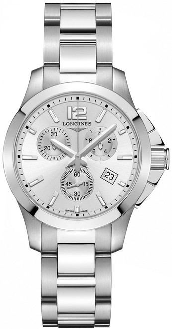LONGINES Conquest Quartz Chronograph Men'S Watch L3.379.4.76.6 Image 1 LONGINES Conquest Quartz Chronograph Men'S Watch L3.379.4.76.6 Image 1