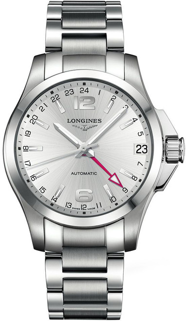 LONGINES Conquest Automatic Gmt Men'S Watch L3.687.4.76.6 Image 1 LONGINES Conquest Automatic Gmt Men'S Watch L3.687.4.76.6 Image 1