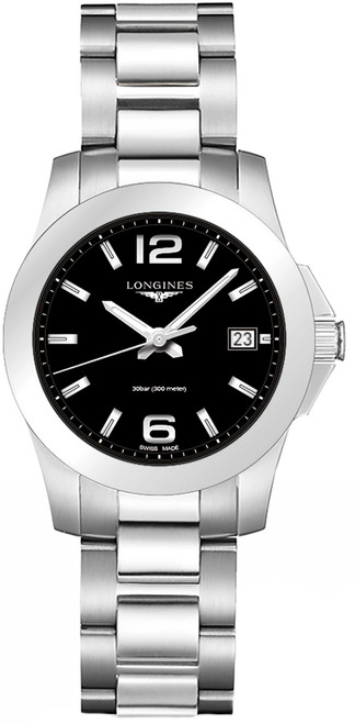 LONGINES Conquest Black Dial Women'S Watch L3.377.4.58.6 Image 1