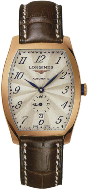 LONGINES Evidenza Solid 18K Rose Gold Men'S Watch L2.642.8.73.4 Image 1