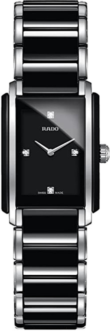 RADO Integral Diamonds Black 22.7Mm Quartz Women'S Watch R20613712 Image 1 RADO Integral Diamonds Black 22.7Mm Quartz Women'S Watch R20613712 Image 1