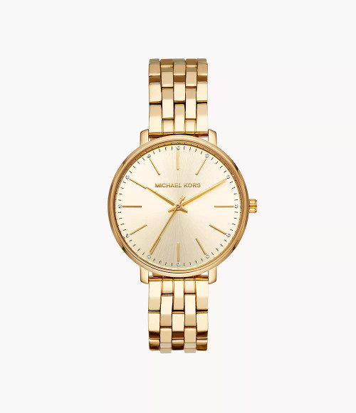 MICHAEL KORS Women'S Pyper Three-Hand Gold-Tone Stainless Steel Watch Mk3898 Image 1