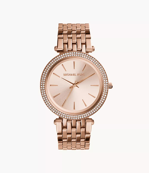 MICHAEL KORS Rose Gold-Tone Glitz Darci Watch Mk3192 Image 1