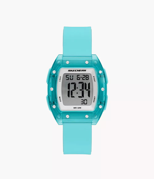 SKECHERS Sawtelle Digital Blue Silicone Watch Sr6333 Image 1 SKECHERS Sawtelle Digital Blue Silicone Watch Sr6333 Image 1