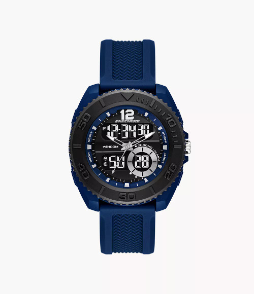 SKECHERS Greencraig Analog-Digital Blue Silicone Watch Sr5242 Image 1