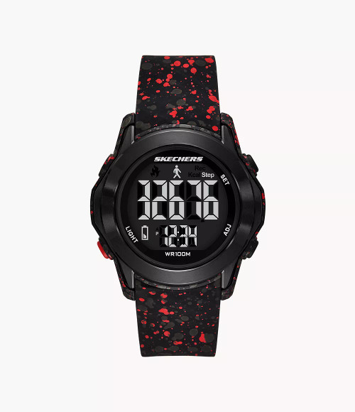 SKECHERS Galloway Digital Black Polyurethane Watch Sr5244 Image 1