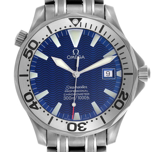 OMEGA Seamaster Blue Dial Titanium Mens Watch 2231.80.00 Image 1