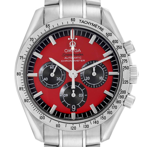 OMEGA Speedmaster Schumacher Legend Red Steel Mens Watch 3506.61.00 Image 1