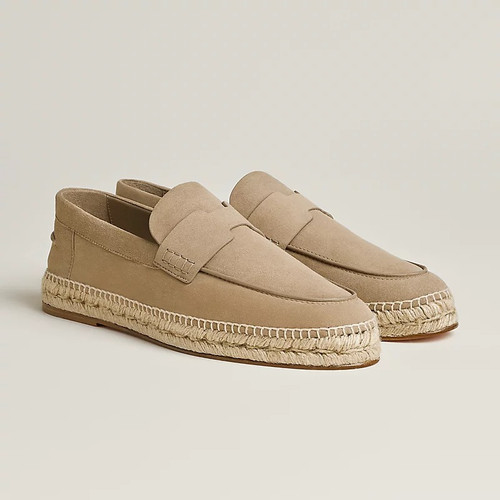 HERMES Trip Espadrilles - sand beige