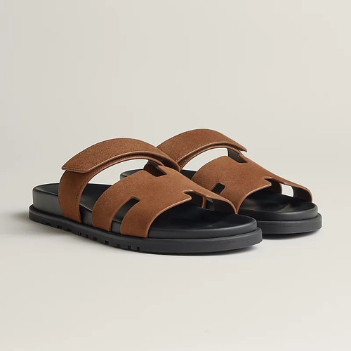 HERMES Cyprus  sandals - smoky brown