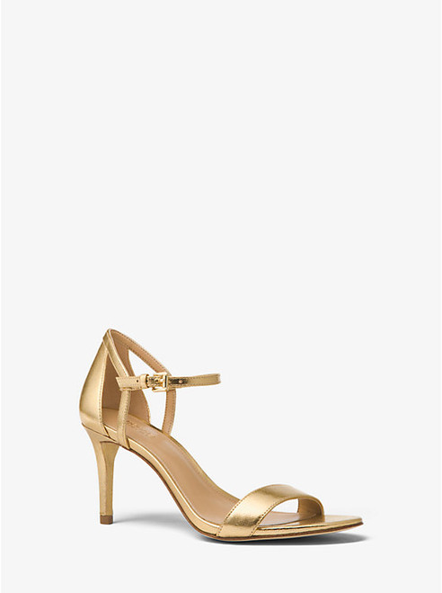 MICHAEL KORS Simone Metallic Sandal PALE GOLD Image 1