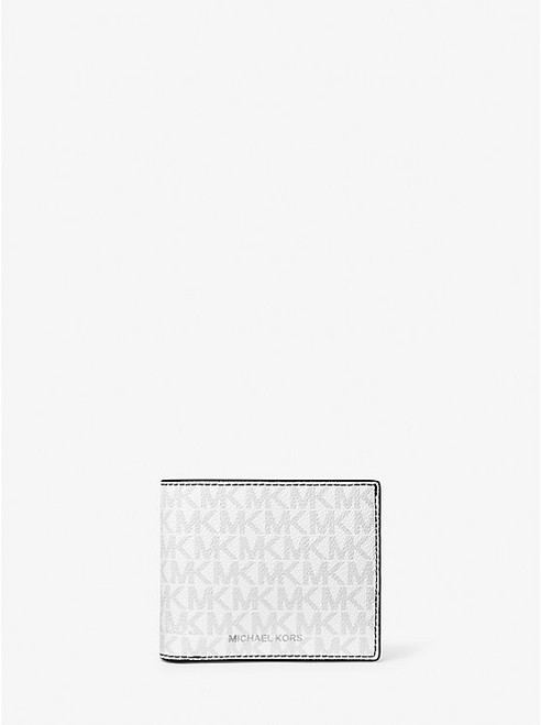 MICHAEL KORS  Cooper Logo Billfold Wallet With Passcase - Bright Wht (@Delhi Studio)