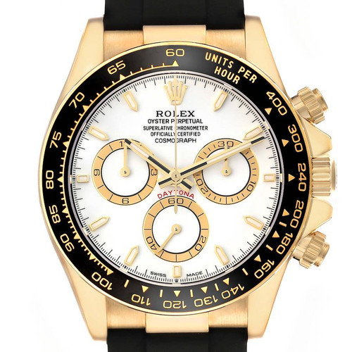ROLEX Cosmograph Daytona Yellow Gold White Dial Mens Watch 126518 Image 1