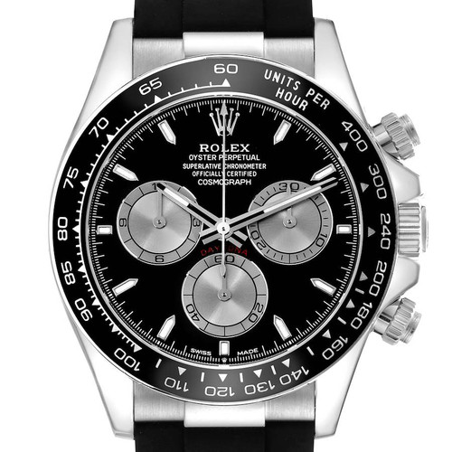 ROLEX Daytona White Gold Black Dial Steel Automatic Mens Watch 126519 Image 1