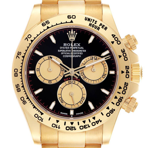 ROLEX Daytona Cosmograph Black Dial Yellow Gold Mens Watch 126508 Image 1