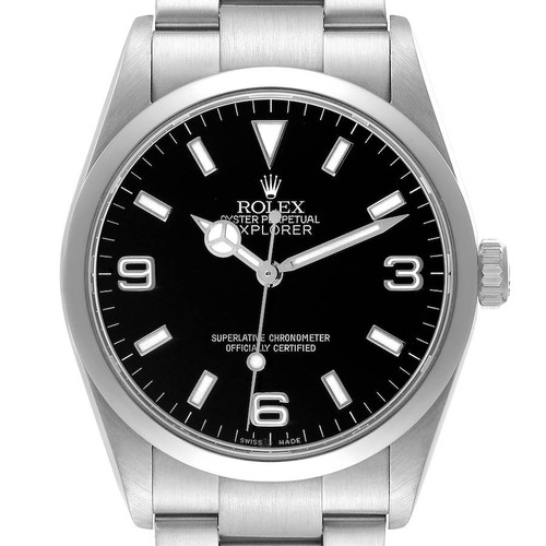 ROLEX Explorer I 36Mm Black Dial Steel Mens Watch 114270 Image 1