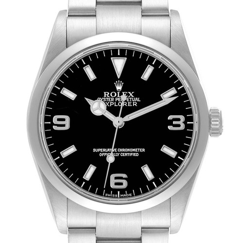 ROLEX Explorer I 36Mm Black Dial Steel Automatic Mens Watch 114270 Image 1