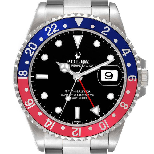 ROLEX Gmt Master Blue Red Pepsi Bezel Steel Mens Watch 16700 Image 1