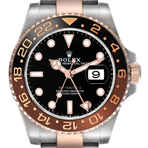 ROLEX Gmt Master Ii Root Beer Bezel Steel Rose Gold Mens Watch 126711 Image 1