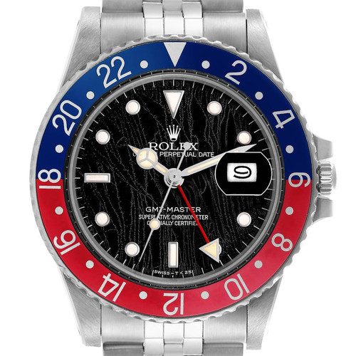 ROLEX Gmt Master Pepsi Bezel Vintage Spider Dial Mens Watch 16750 Image 1