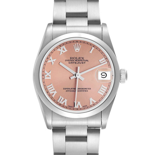 ROLEX Datejust 31 Midsize Salmon Dial Steel Ladies Watch 68240 Image 1