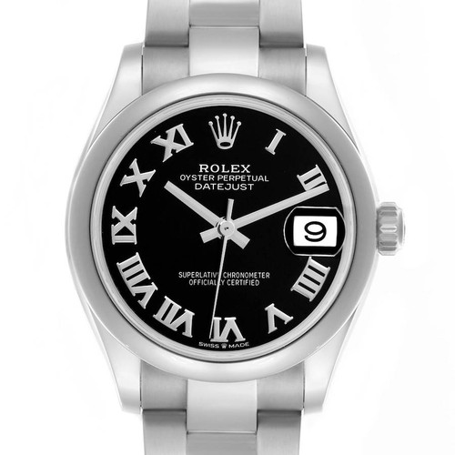ROLEX Datejust 31 Midsize Black Dial Steel Ladies Watch 278240 Image 1