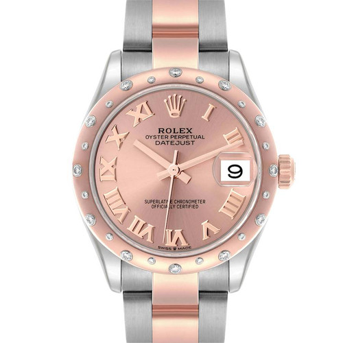 ROLEX Datejust 31 Midsize Steel Rose Gold Diamond Ladies Watch 278241 Image 1