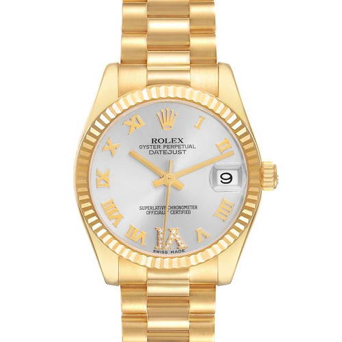 ROLEX Datejust President Midsize Yellow Gold Ladies Watch 178278 Image 1