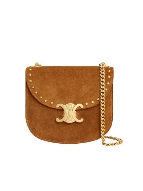 CELINE  Besace Clea Chain Satchel Bag