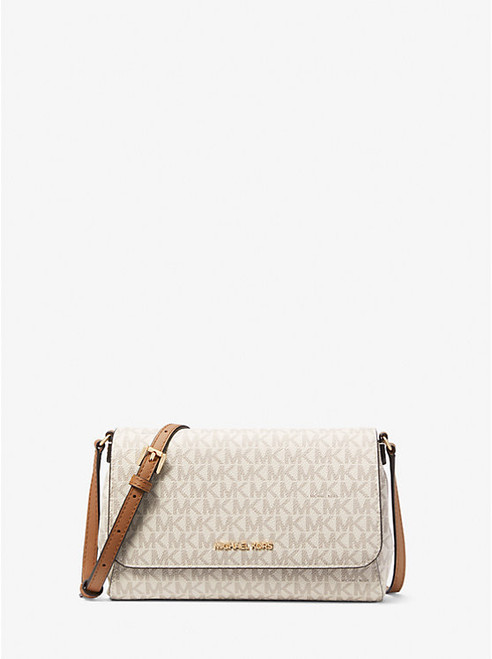 MICHAEL KORS Medium Logo Convertible Crossbody Bag VANILLA Image 1
