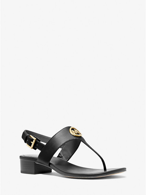MICHAEL KORS Hannah T-Strap Sandal BLACK Image 1