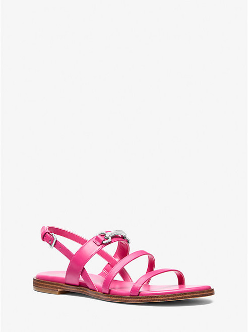 MICHAEL KORS Carson Leather Sandal DRAGONFRUIT Image 1