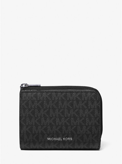 MICHAEL KORS Cooper Signature Logo Folio Wallet BLACK Image 1