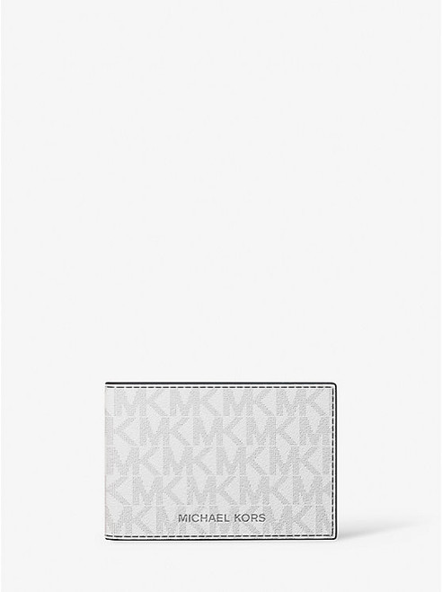 MICHAEL KORS Cooper Signature Logo Wallet BRIGHT WHT Image 1