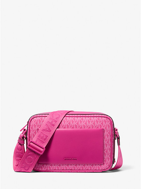 MICHAEL KORS Maeve Large Signature Logo Crossbody Bag WILD BERRY Image 1