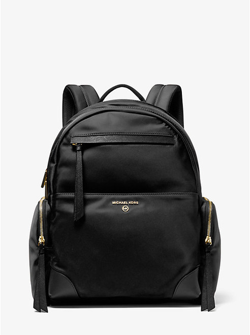 MICHAEL KORS Prescott Large Nylon Gabardine Backpack BLACK Image 1