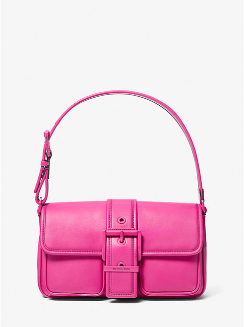 MICHAEL KORS Colby Medium Leather Shoulder Bag WILD BERRY Image 1