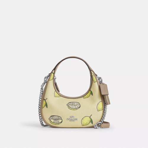 COACH Carmen Mini Crossbody Bag With Lemon Print