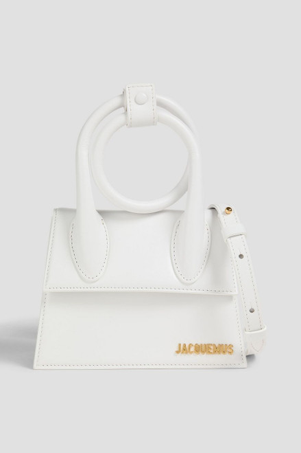 JACQUEMUS Le Chiquito Leather Tote - White