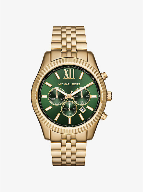 Michael Kors Lexington Gold-Tone Watch (@Delhi Studio)