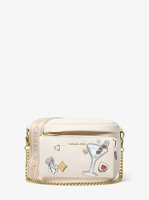 MICHAEL KORS Slater Medium Embellished Sling Pack LT CREAM Image 1