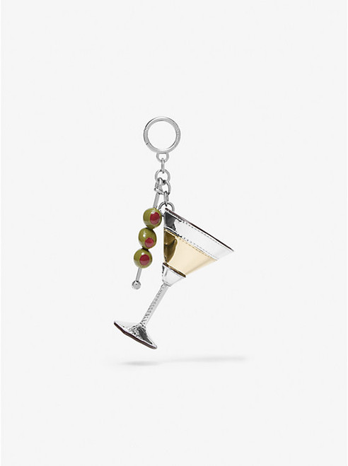 MICHAEL KORS Martini Bag Charm SILVER Image 1